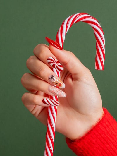 decorazioni unghie natalizie